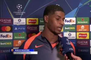 Marcus Rashford trả lời phỏng vấn sau trận đấu
